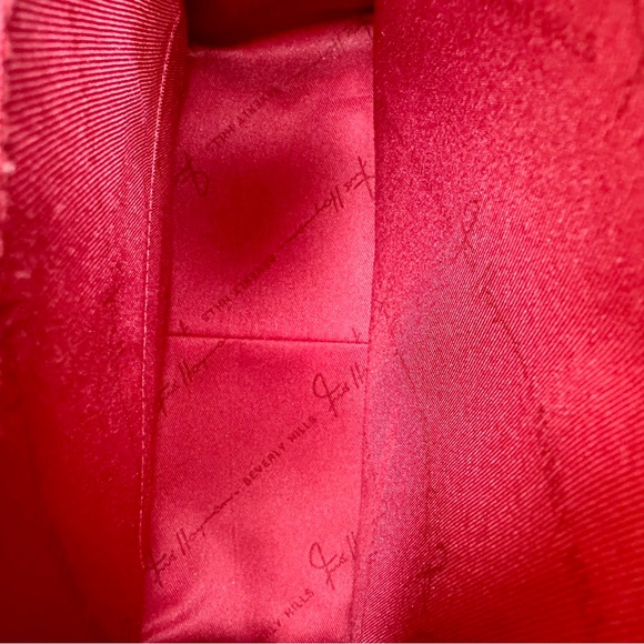 Fred Hayman Club 273 Cognac Brown Leather Tall Medium Shoulder Bag Purse - Picture 10 of 16